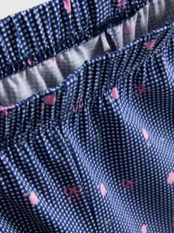 Camiseta y pantalón de pijama a cuadros vichy