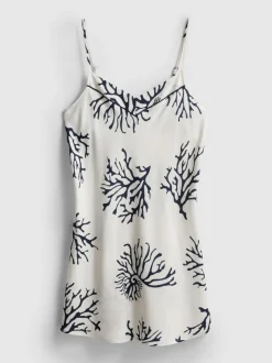 Camisón con estampado de corales