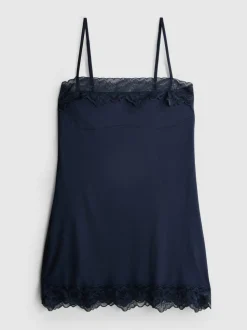 Camisón de encaje rico en modal