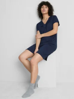Camisón de encaje rico en modal