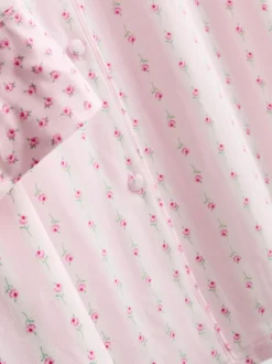 Camisón floral de corte boyfriend