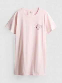 Camisón gráfico de algodón puro