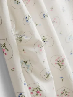 Camisón premamá con escote amplio y flores