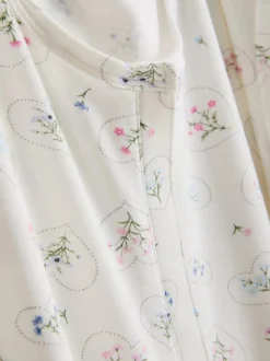 Camisón premamá con escote amplio y flores
