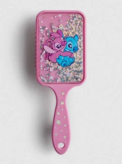 Cepillo de paleta con purpurina flotante de Stitch