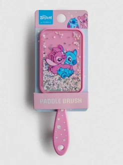 Cepillo de paleta con purpurina flotante de Stitch