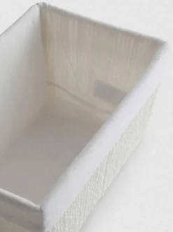 Cesta de almacenaje de cuerda de papel mediana