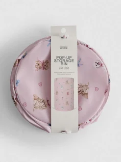Cesta de la colada estampada