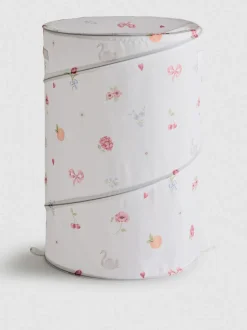 Cesta para la colada plegable estampada