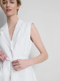 Chaleco de lino con lazada de The Edit
