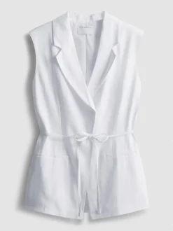 Chaleco de lino con lazada de The Edit