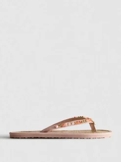 Chanclas con acabado efecto alga