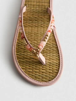 Chanclas con acabado efecto alga