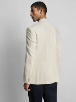 Chaqueta de traje de doble botonadura y corte recto de The Edit