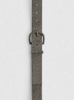 Cinturón de strass con hebilla