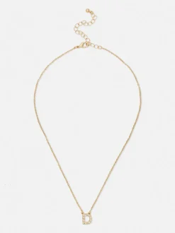 Collar con inicial y circonitas