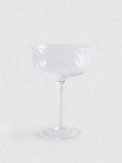 Copa con tallo en espiral