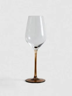 Copa de vino con tallo de color