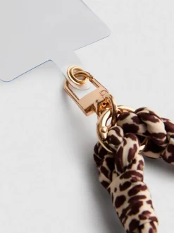 Correa para el móvil con estampado de leopardo
