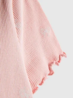 De 1,5 a 8 años | Camiseta de canalé estampada