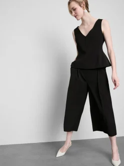 Falda-pantalón plisada Lila
