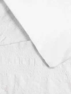 Funda nórdica para cama individual en tejido rayado