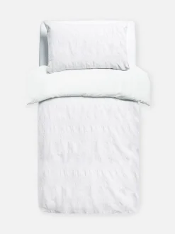 Funda nórdica para cama individual en tejido rayado