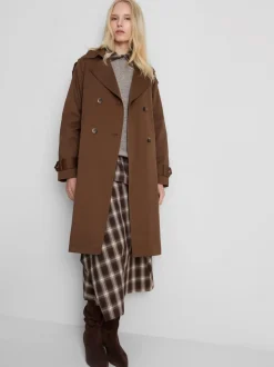 Gabardina midi de doble botonadura By Coleen