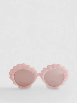 Gafas de sol con montura en forma de flores