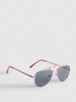 Gafas de sol estilo aviador con cuentas