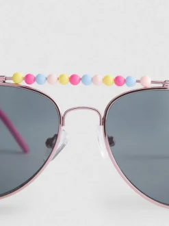 Gafas de sol estilo aviador con cuentas