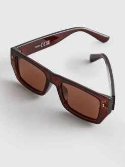 Gafas de sol finas con montura rectangular