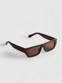 Gafas de sol finas con montura rectangular