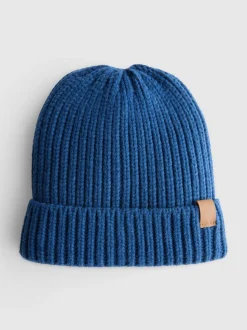 Gorro de punto acanalado