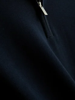 Jersey con cremallera de un cuarto