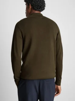 Jersey con cremallera de un cuarto