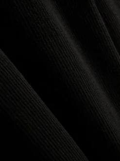Jersey de canalé con cuello redondo