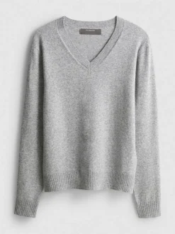 Jersey de punto con cuello de pico