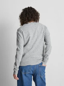 Jersey de punto con cuello de pico