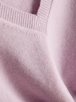 Jersey de punto con cuello de pico