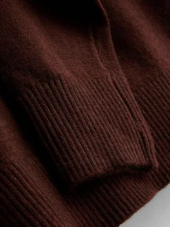 Jersey de punto suave con cuello redondo