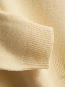 Jersey extragrande de cuello redondo en mezcla de lana