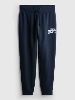 Joggers ajustados estampados en mezcla de algodón