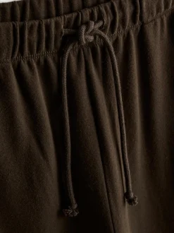 Joggers anchos en mezcla de algodón