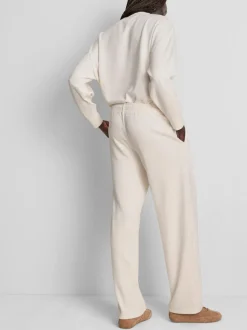Joggers anchos en mezcla de modal