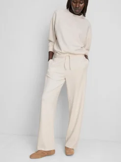 Joggers anchos en mezcla de modal