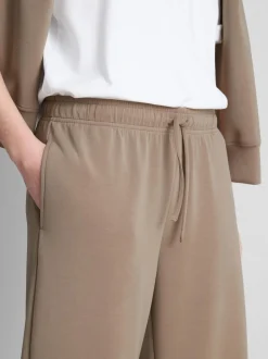 Joggers anchos en mezcla de modal