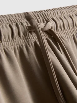 Joggers anchos en mezcla de modal