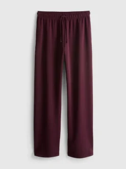Joggers anchos en mezcla de modal