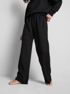Joggers anchos en mezcla de modal